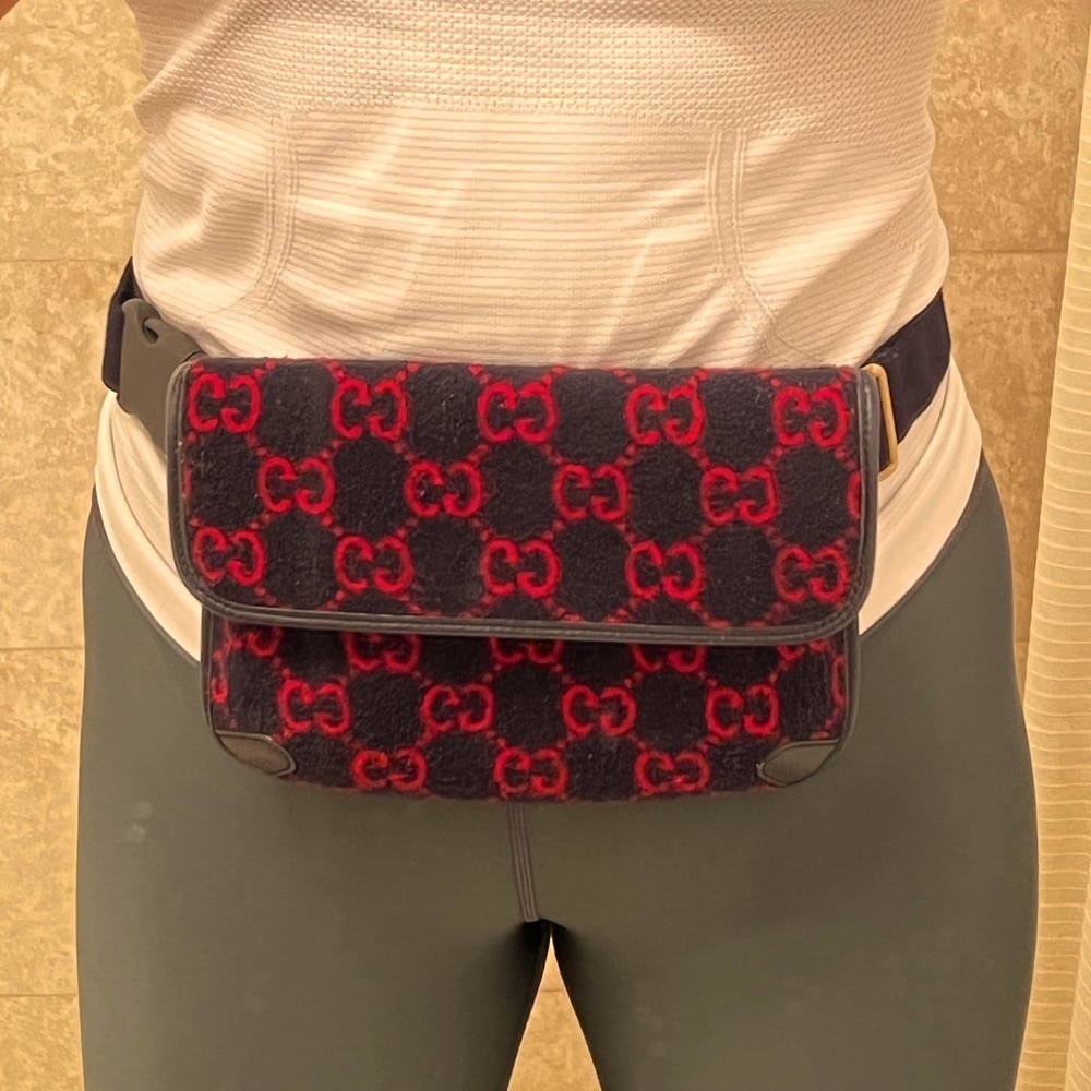 Gucci Belt Bag, Navy Felt